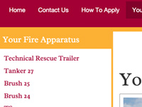 Georgetown Fire Department Website Design
